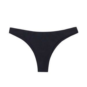 NWOT MIKOH BLack Lahaina Low Rise Bikini Bottoms